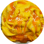 Helado artesano sorbete mango vegano sin lactosa